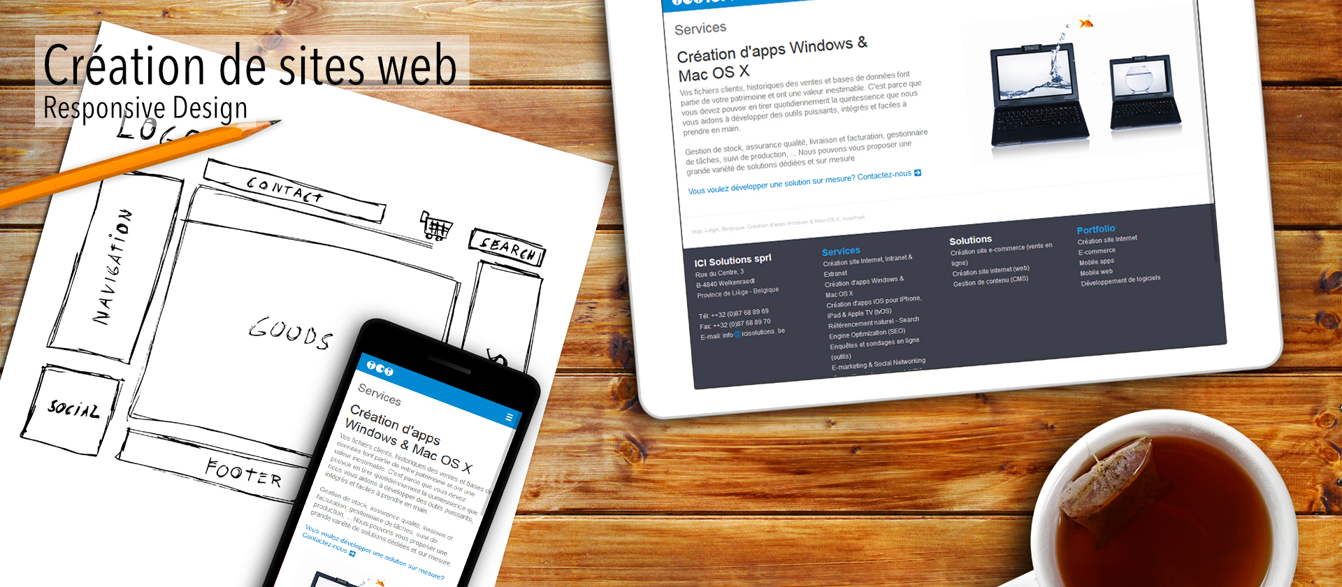 Internet website creation